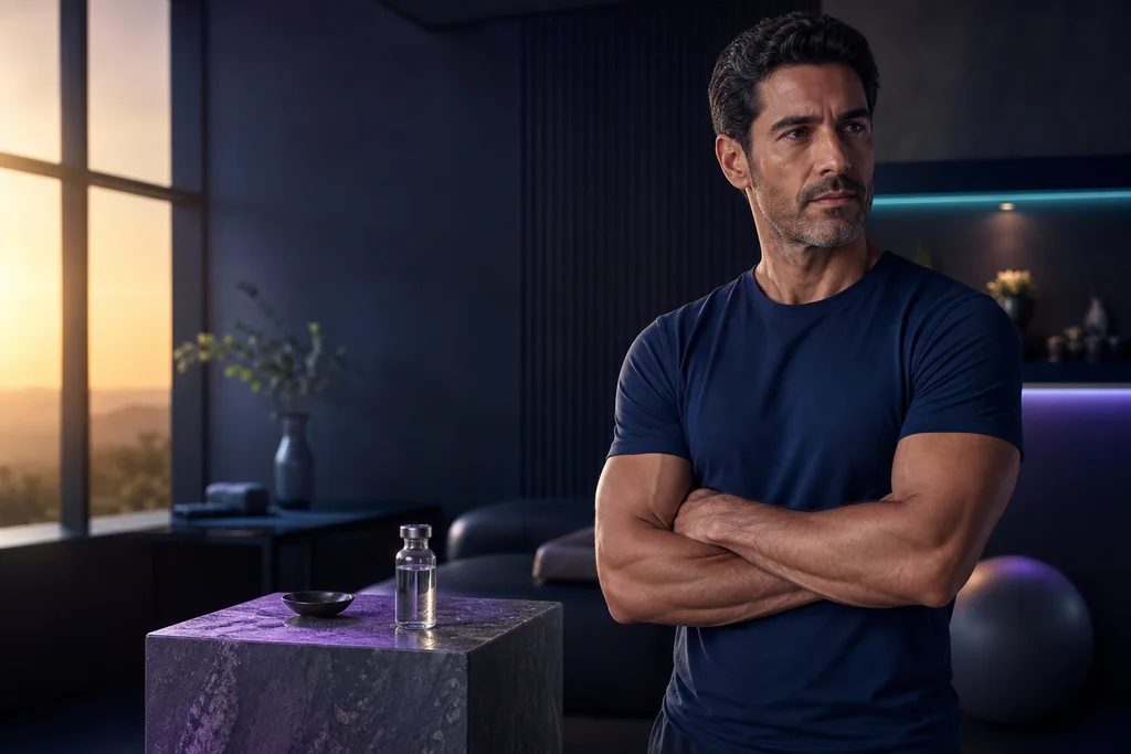 Man focused on strength and metabolic wellness